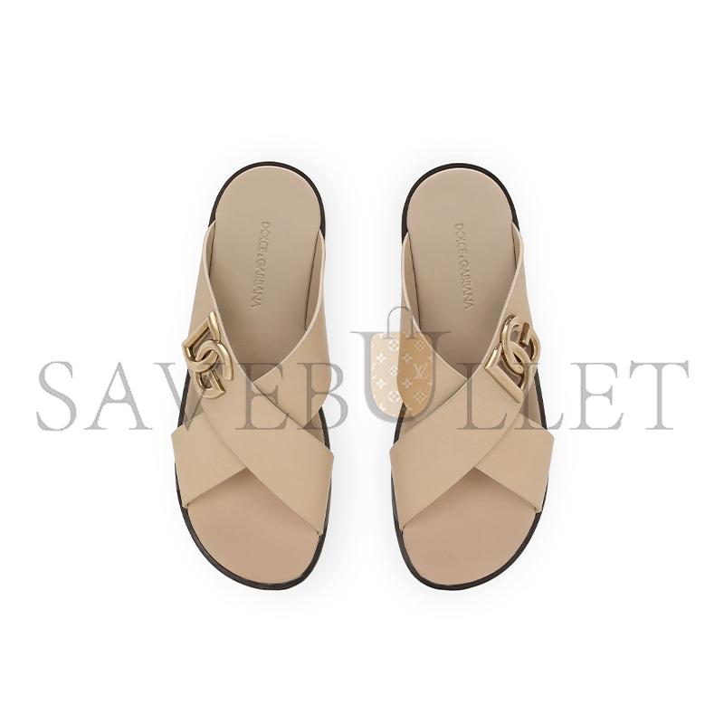 DOLCEGABBANA SANDALIA EN PIEL DE BECERRO A80440AO6028H005